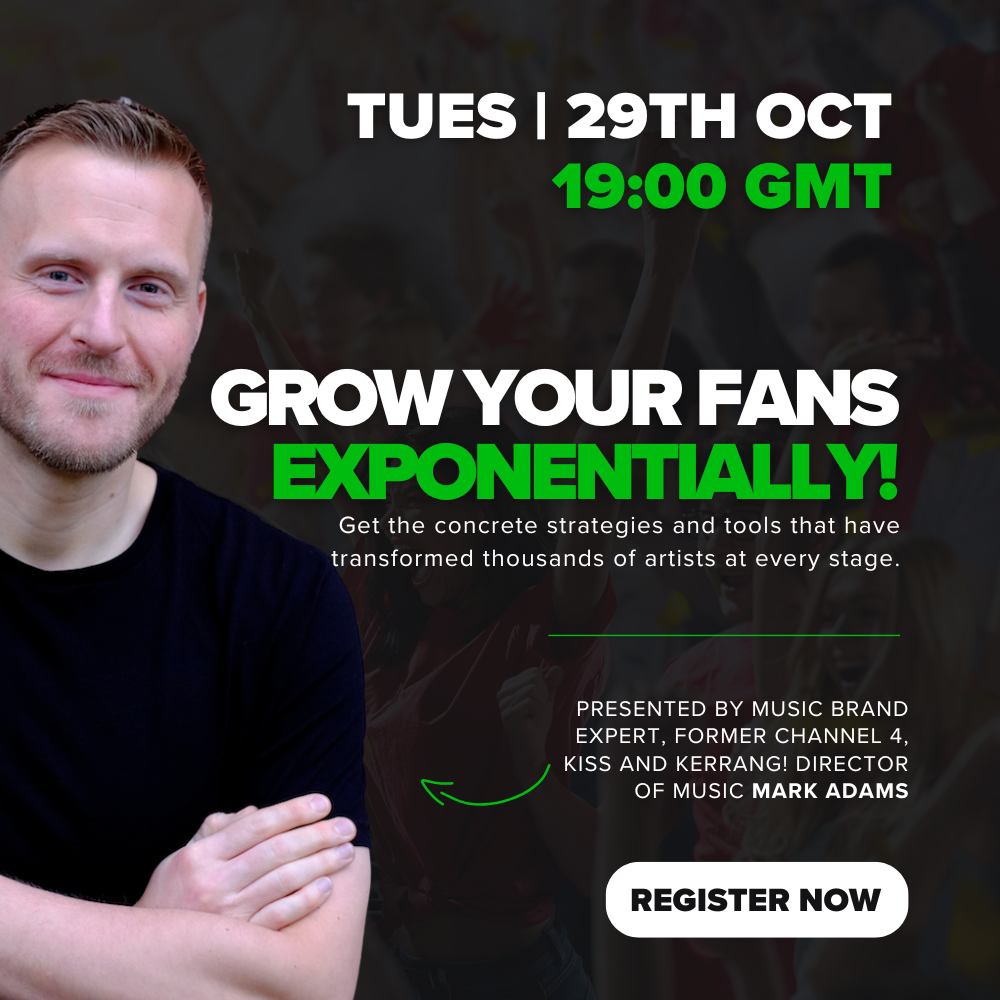 Grow your Fans Exponentially: free webinar from Blinding Talent coming soon